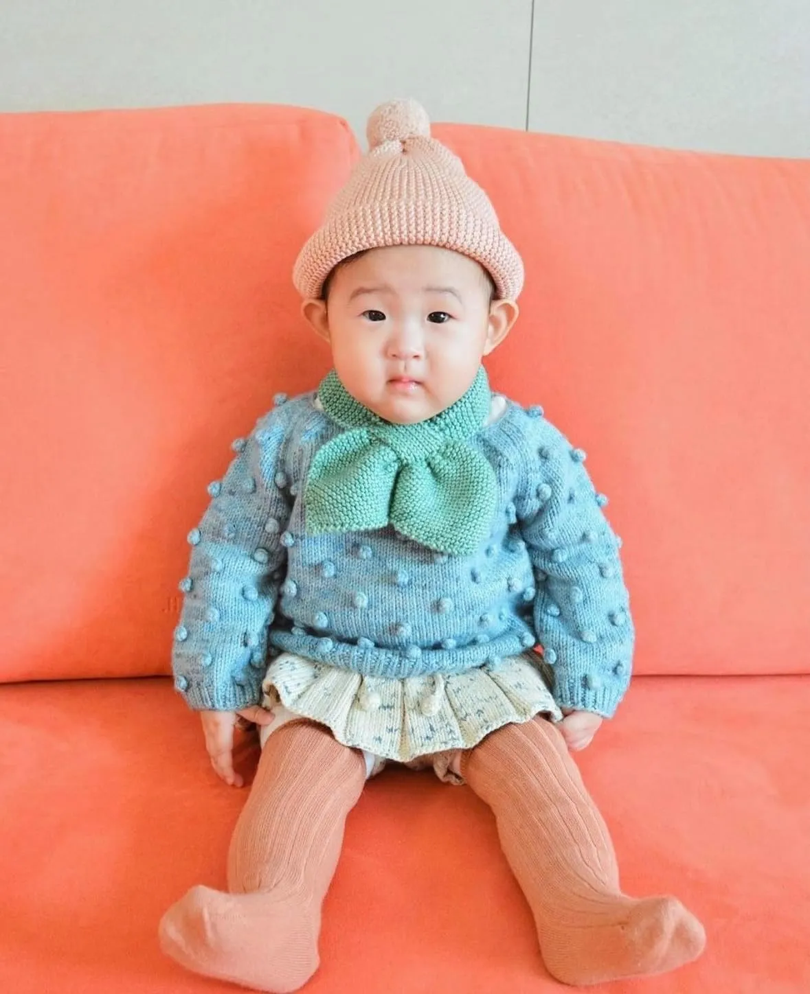 baby girls boy wool kint scarf cold Winter Knit neck handmade kintting scarf warm for kids