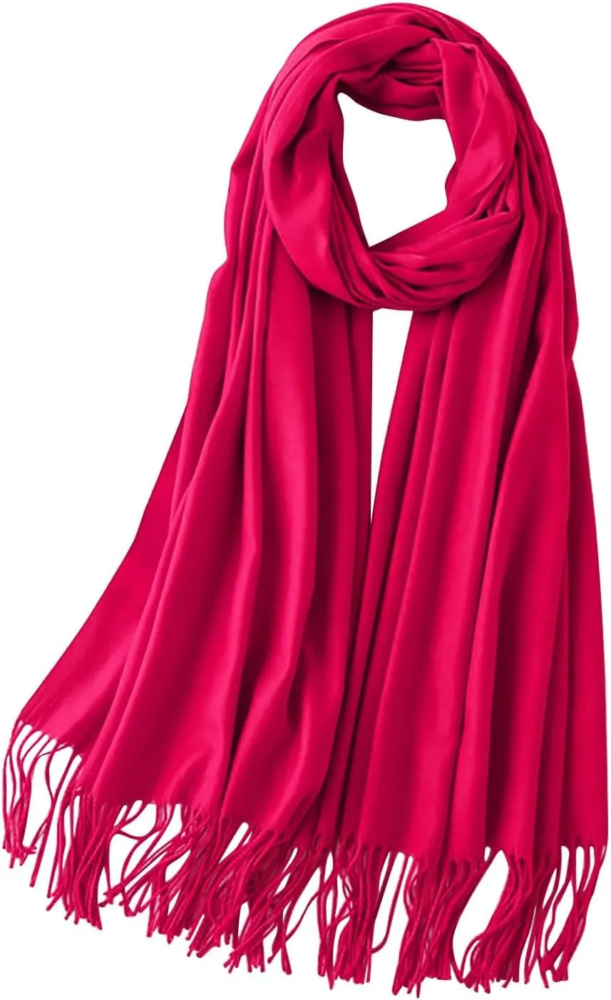 Cashmere Wool Shawl Scarf,Winter Thick Super Soft Pashminas Shawl Wrap Fall Winter Elegant Scarf