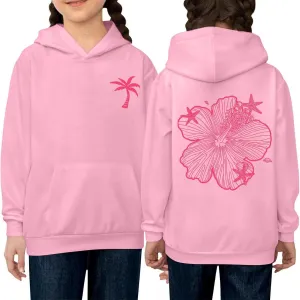 Hoodies for Teen Girls Pink Pom Puff Hoodie Baby Girls Boys Pocket Hoodie Sweater Shirt Pullover Graphic Letter Printed Sweatshirt Pullover Shirt Fall Clothes 5-6 Years Pink D