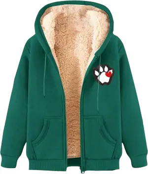Men Winter Heavyweight Fleece Sherpa Lined Zipper Sweatshirt Jackets Thermal Zipper Sweatshirt