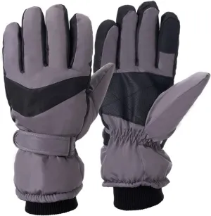Winter Gloves Men,Full Fingers Touch Screen Thermal Fleece Lining Warmers Gloves for Kids Skiing Hiking Driving