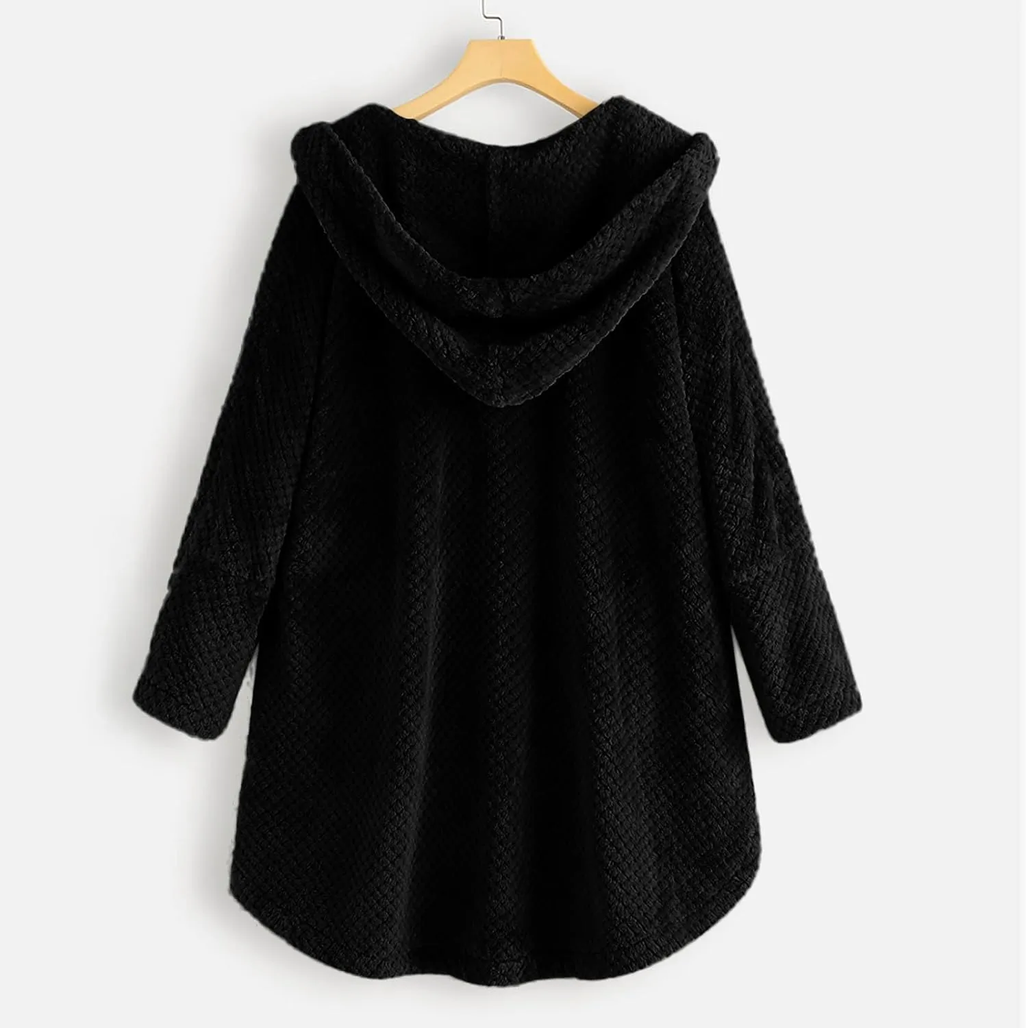 Women's Fashion Winter Coat Warm Faux Shearling Shaggy Shacket Jacket Color Block Oversized Fluffy Sherpa Outerwear