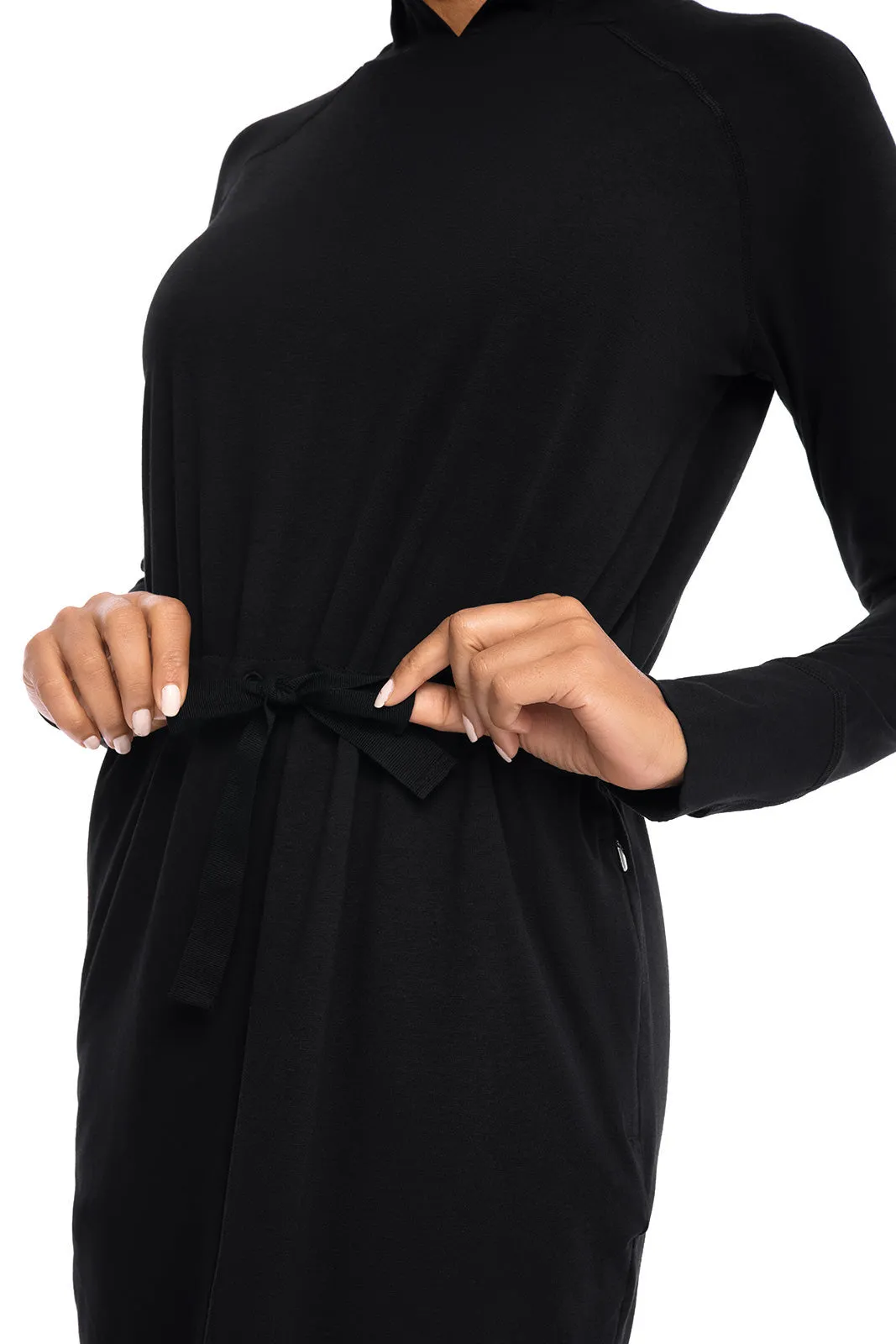 Women's LumaLeo Hoodie Dress  |  Black