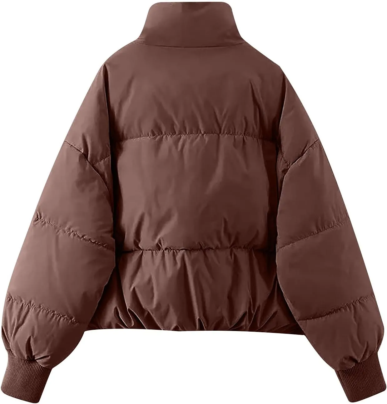 Women's Winter Puffer Coat Thicken Padded Down Jacket Outdoor Shearling Warm Quilted Casual Zipper 2024 Trendy Parka Outwear